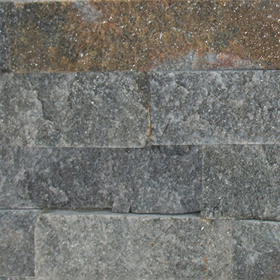 Stonecrest 6 in. x 18 in. Split Face Natural Stone Ledger Corner Wall Tile, Russet Ember