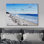 «Coastal Beach» IDÉE4WALL, art mural sur toile, scène romantique de la mer, reproduction d'art encadrée