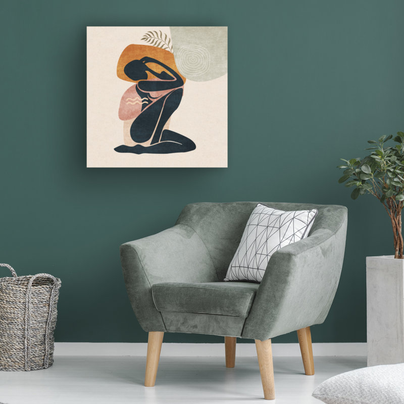 Art sur toile, bolognaise, femme, H 18 po x l 18 po