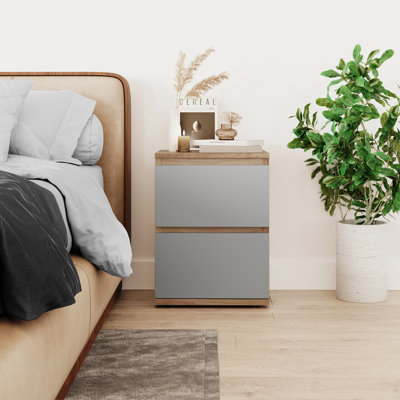Baptistine 36cm W Particle Board / Chipboard Bedside Table