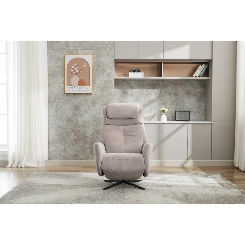 Rowden Electric Swivel Reclining Massage Chair , Oyster