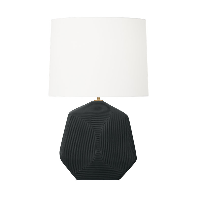 Tallulah Table Lamp, Rough Black