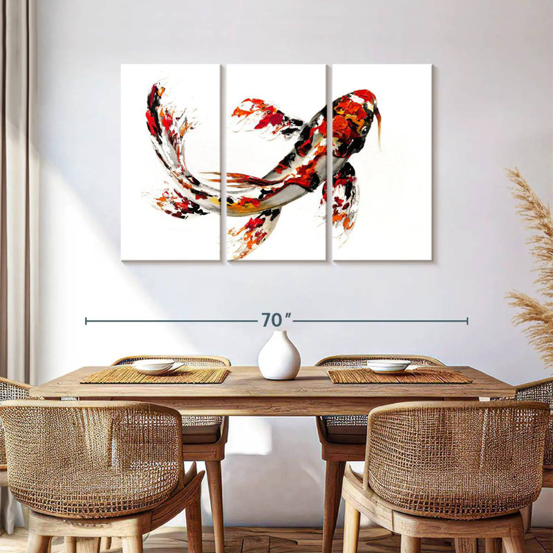 Brampt Single Koi Fish, 36" H x 57" W