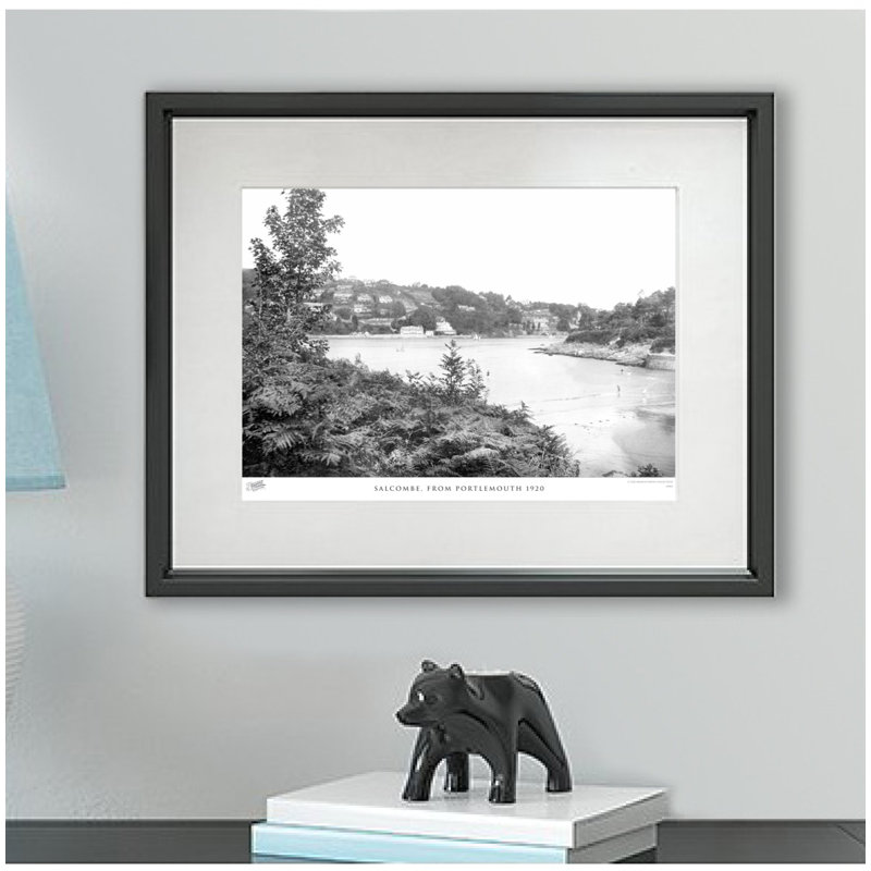 Salcombe, From Portlemouth 1920 by Francis Frith - Single Picture Frame Print, 40cm H x 50cm W x 2.3cm D