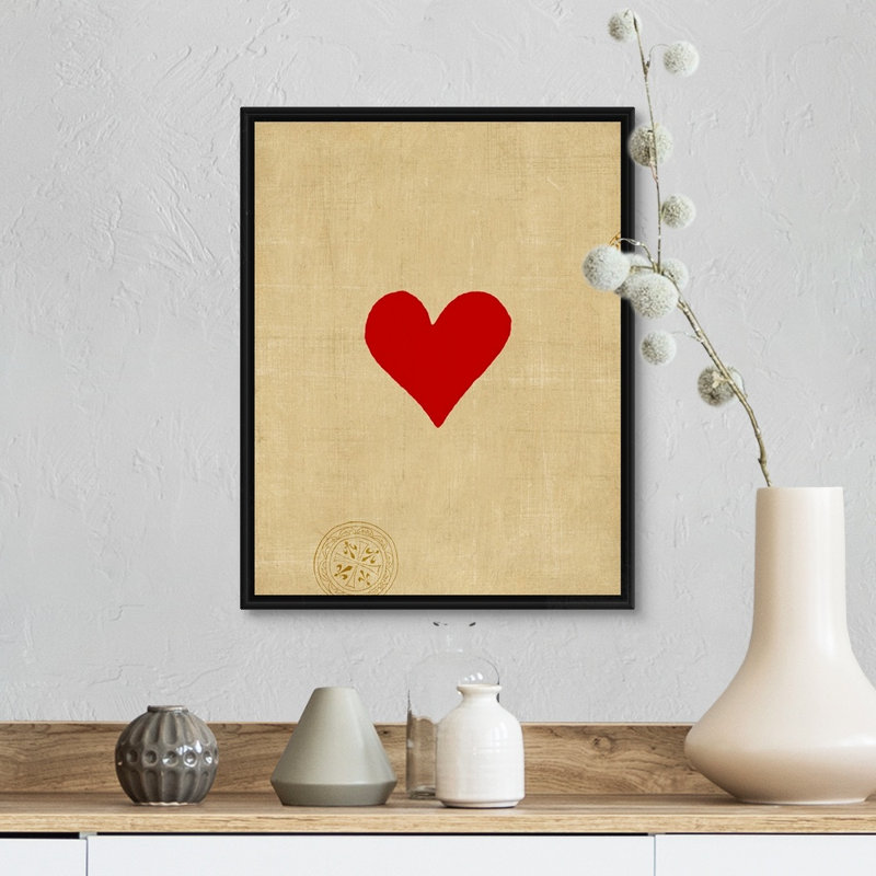 « Small Heart » par vision studio-impression, Cadre noir, H 22 po x l 18 po x P 1,75 po