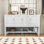 Buffet moderne avec tablettes réglables et rangement ouvert-36324163