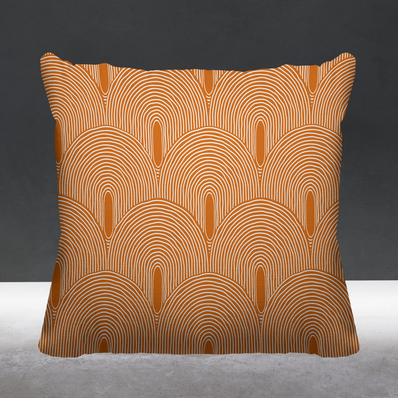 Coussin Limpo, L 15 po x H 15 po, Orange