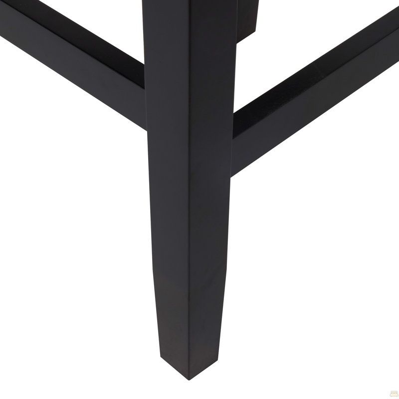 Tabouret de comptoir 26 po en cuir ivoire sans dossier (ensemble de 2), Ivoire ivoire
