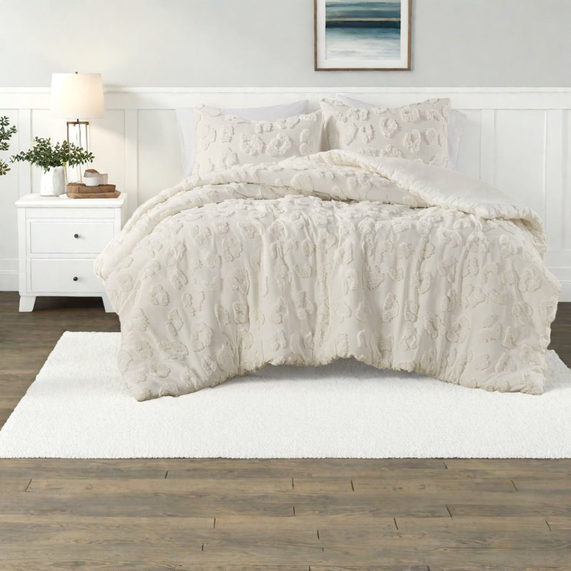 Ensembles de literie confortables, chenille de polyester, motif animal, usage domestique