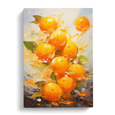 Orange Fruit Impressionism - No Frame Print