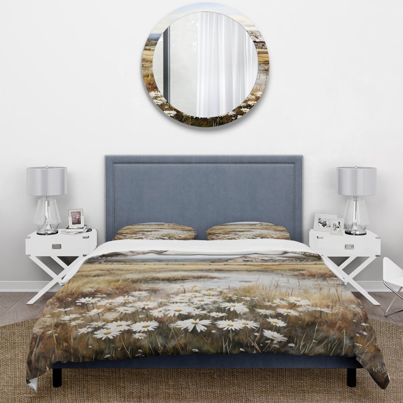 Farmhouse Quiet Retreat I - Farm Duvet Cover Set - Microfiber Polyester, King Duvet Cover + 2 King Shams