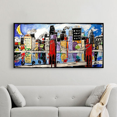 Citycolour by Wallas - Wrapped Canvas Painting