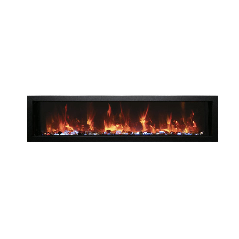 Remii 55" Black Wall Mounted Electric Fireplace