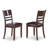 6 Piece Dining Set Contains a Rectangle Dining Room Table and 4 Faux Leather Kitchen Chairs with a Bench, Cappuccino