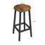 Bar Stool with Metal Frame and Footrest-2105060617
