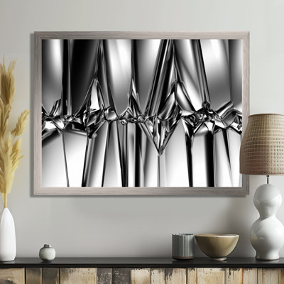 " Black White Crystal Background "