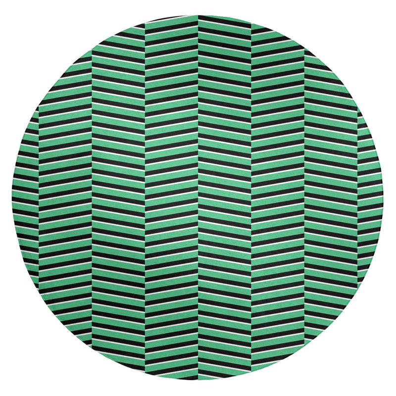 Chenille Indoor Rug, Round 5'