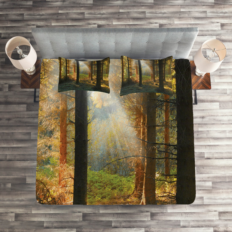 Forest Rustic Polyester Coverlet
