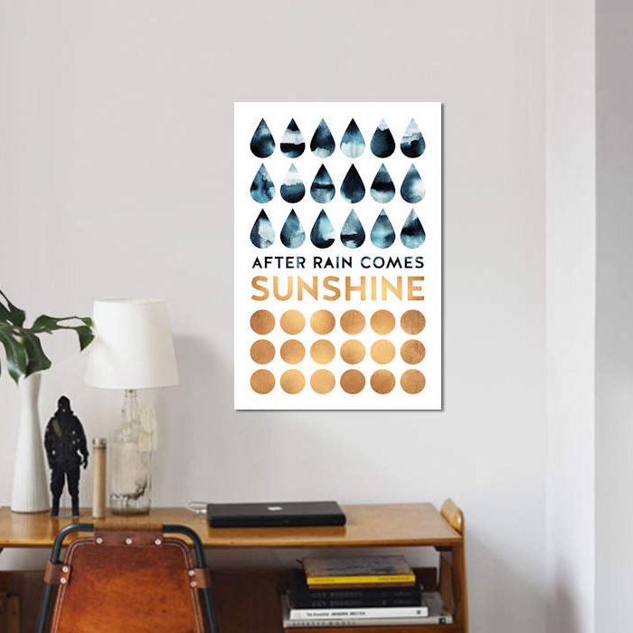 « after pluie is soleil », impression sur toile, H 18 po x l 12 po x P 1,5 po, Toile tendue, Pas de tapis