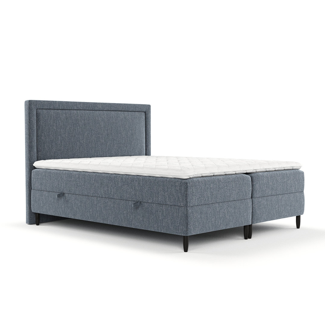 Boxspringbett Tullos mit Topper und Bettkasten