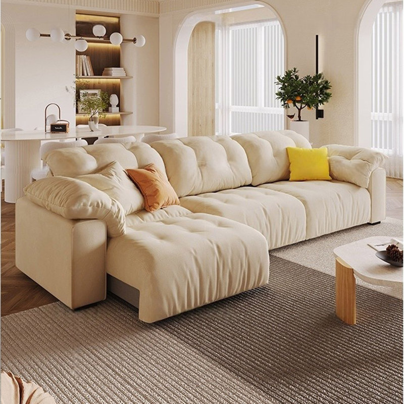 Electrically retractable multi-functional sofa bed