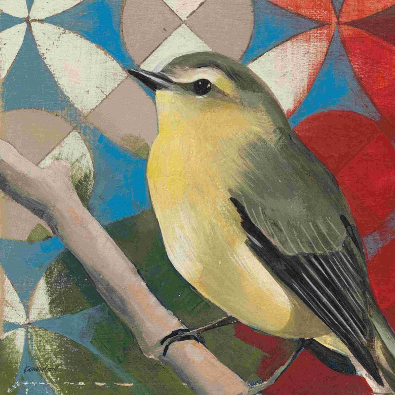 Philadelphia Vireo, H 12 po x l 12 po, Non, Toile tendue