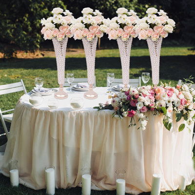 Vase en cristal pour mariage et décoration