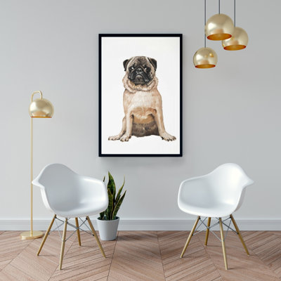 Pug Print On Canvas