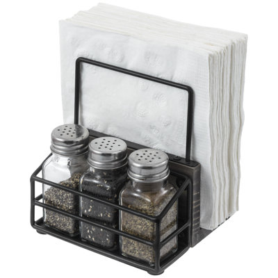 Standing Napkin Holder w/ Spice Rack