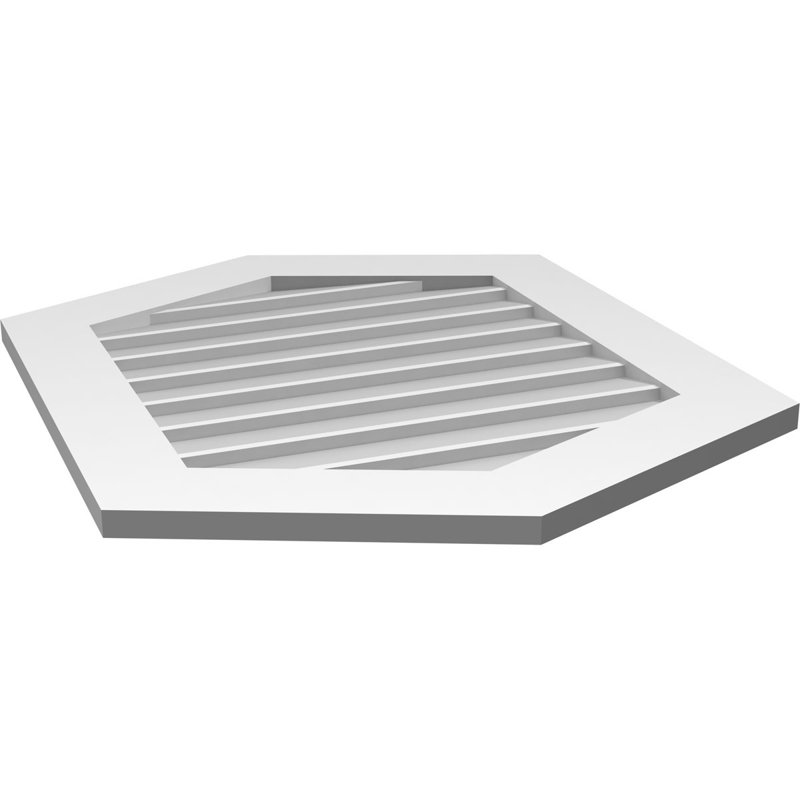 Ventilé vertical à pignon vertical en uréthane 5/12, H 32 po x l 26 po x P 1 po