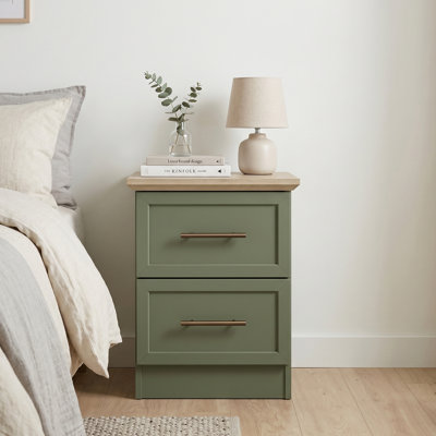 Cleverdon Feya 2 Drawer Bedside Table