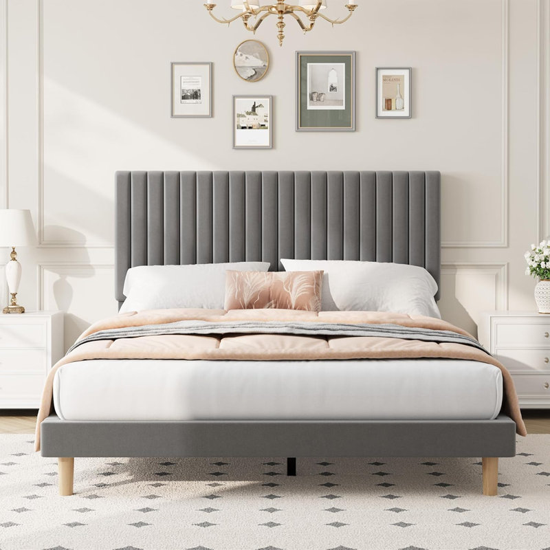 Bed, MDF, Grey
