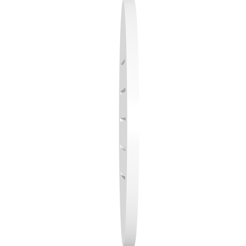 Fixation ronde sur surface: évent fonctionnel à pignon standard en PVC, H 22 po x l 42 po