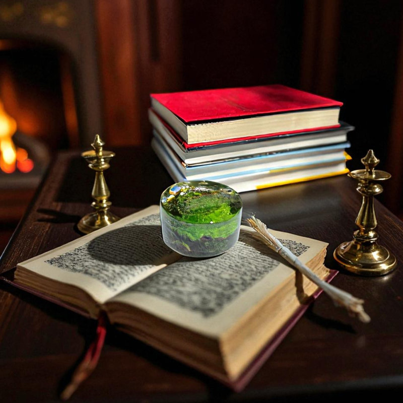 Preserved Moss Paperweight Art