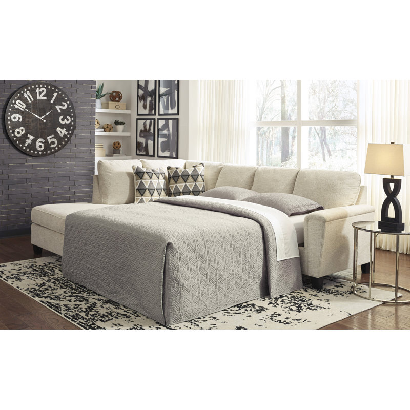 Abinger Natural 2-Piece Sleeper Sectional with Chaise, Left Hand Facing