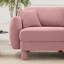 Canapé à 2 places avec accoudoirs en forme de coquille en tissu Boucle pour le confort et la détente d'un salon moderne-129687281