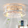 Otylia 19.7'' Farmhouse Reversible Caged Ceiling Fan with Light Kit and Remote