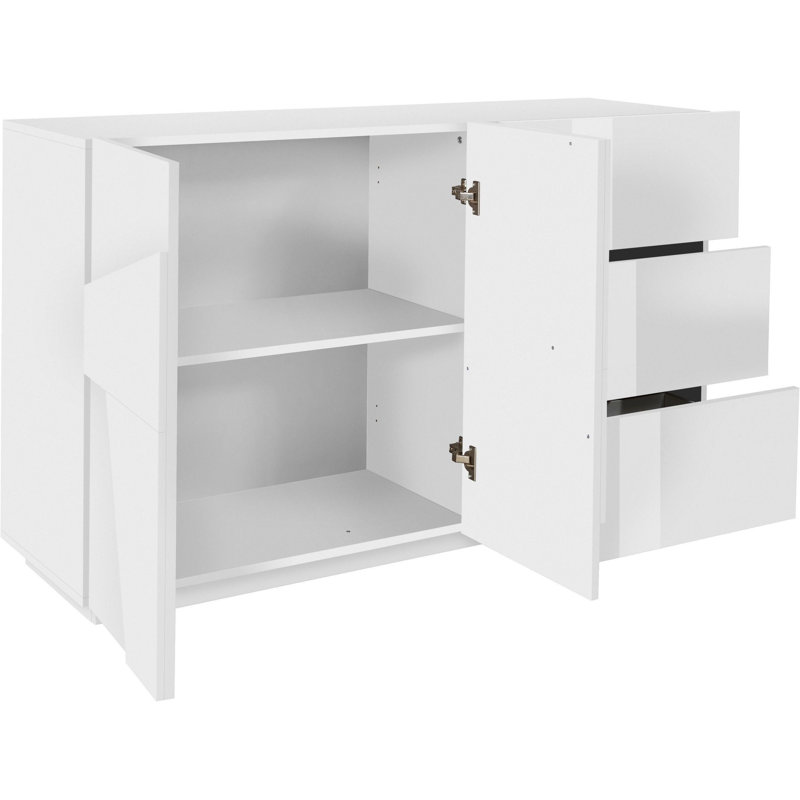 Akyah 142.9cm Sideboard, White