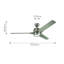Leesanne 60cm Ceiling Fan with LED Lights