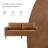 Alpha 78.5“ Mid-Century Modern Faux Leather Sofa with Solid Wood Legs-1203836057