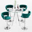 Ensemble de table de bar et tabouret 3/5 pièces Modern Luxury-125698719-125698721-125698725