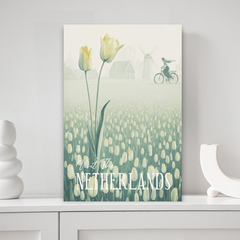 Contemporary Art Contemporary Tulip Architecture Wall Art by Andreas Magnusson - Wrapped Canvas Print