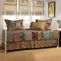 Antique Chic 5 Piece Reversible Daybed Cover Quilt Set