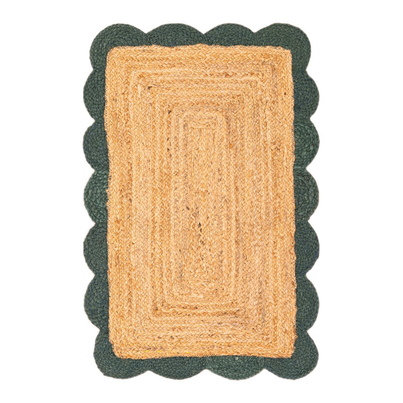 Cosner Hand Braided Area Rug, Rectangle 2' x 3'1"