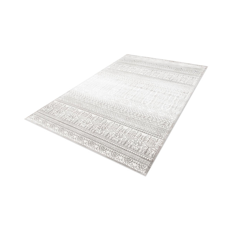 Tapis gris-ivoire Southwestern / Lodge Onyxx, Rectangle 5 pi 3 po x 8 pi