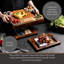 Ensemble de planches à fromage en acacia amélioré, ensemble de charcuterie de forme carrée