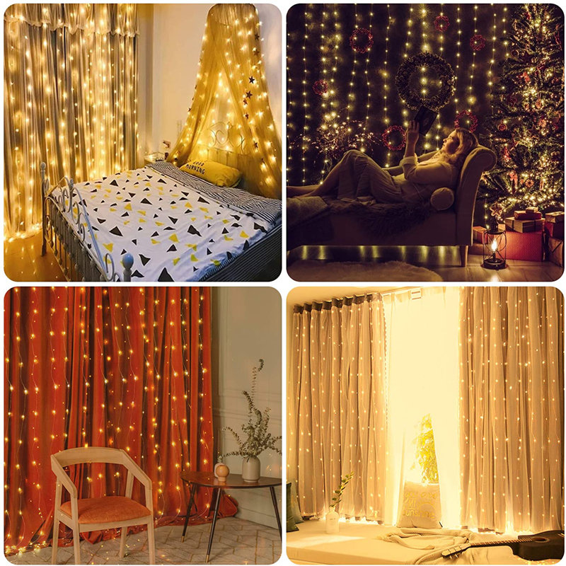 Amandajean 300 - Bulb 1'' Plug-in LED Fairy String Light, White