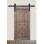 Square End Rolling Standard Single Track Barn Door Hardware Kit