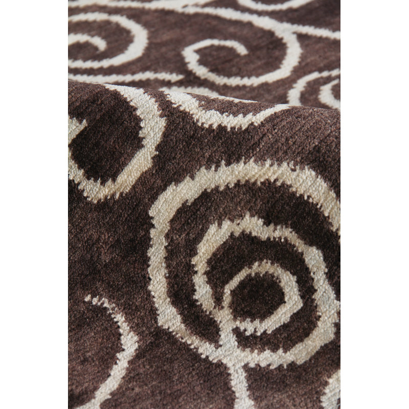 Metropolitan Hand Woven Wool Abstract Area Rug, Rectangle 6' x 9'