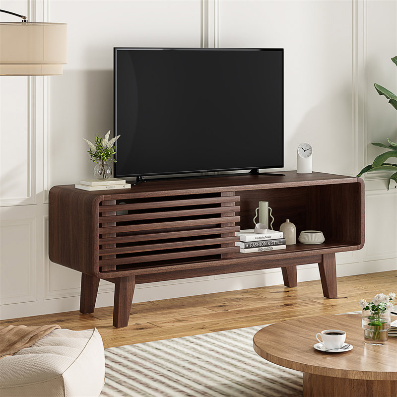 TV Stand For TV Up To 59 Inch, Walnut